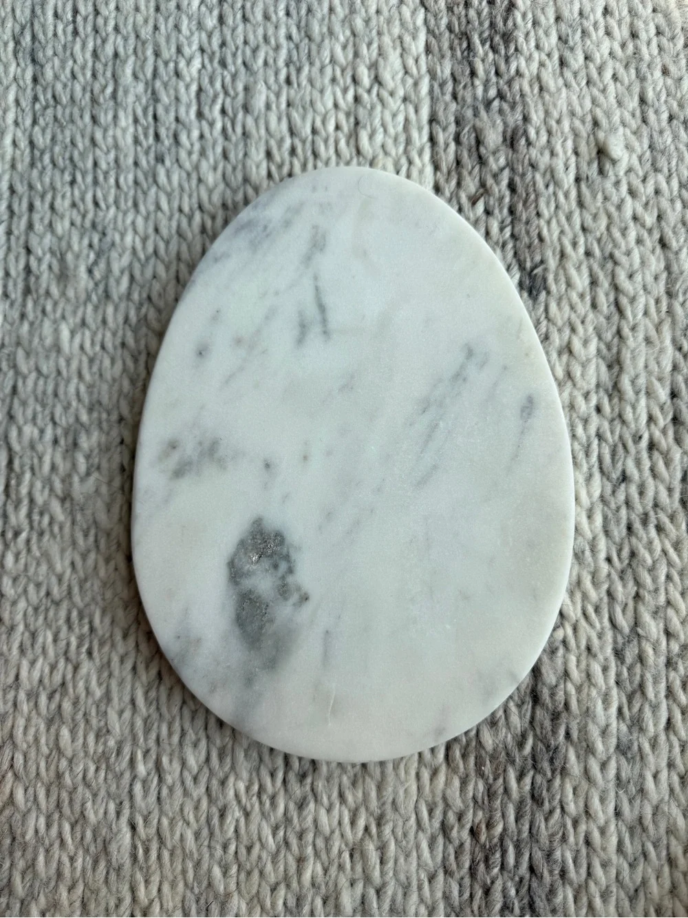 White Marble Oval Tray Coaster